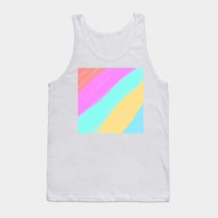 Colorful watercolor abstract texture art Tank Top